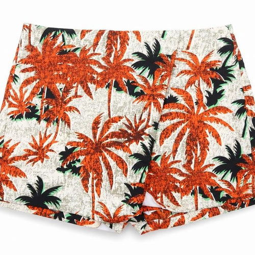 urmoda Womens Beige Floral  Hot Pants Shorts Size L