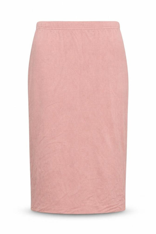 Front view of Topshop women’s pink straight & pencil skirt, size UK 10