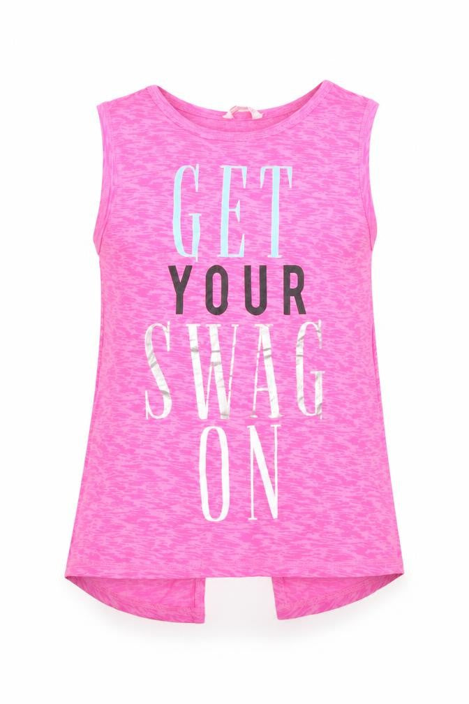 miss evie Girls Pink   Basic Tank Size 11-12 Years