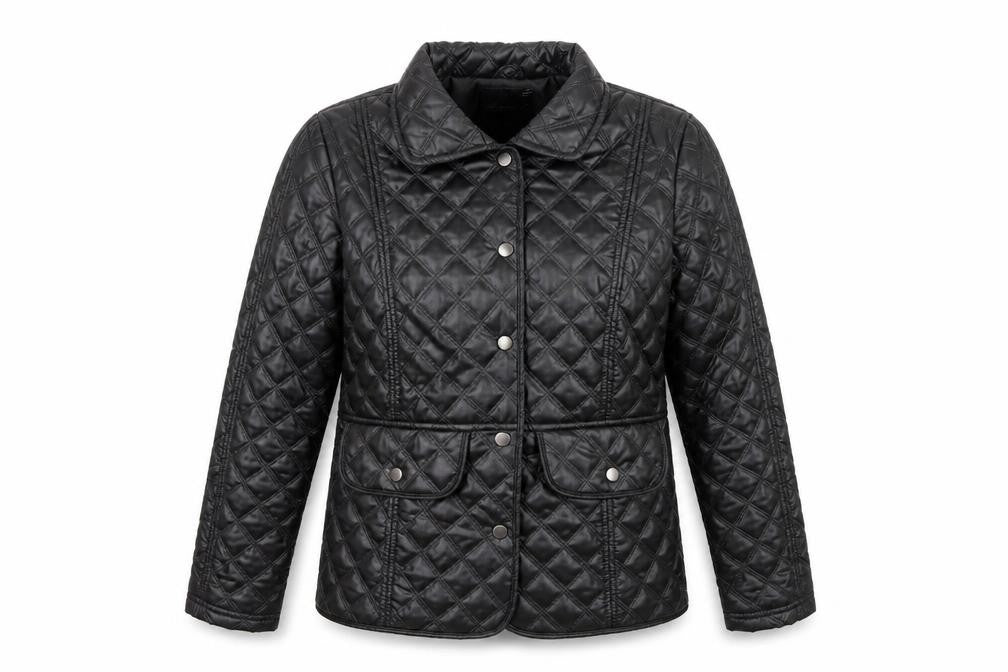 Dreams Womens Black Geometric  Jacket  Size 10