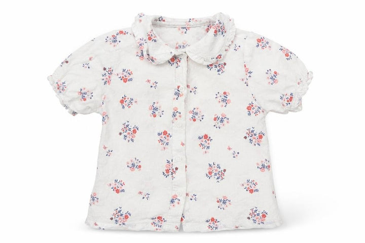 Nutmeg Girls White Floral Cami Pyjama Top Size 9-12 Months