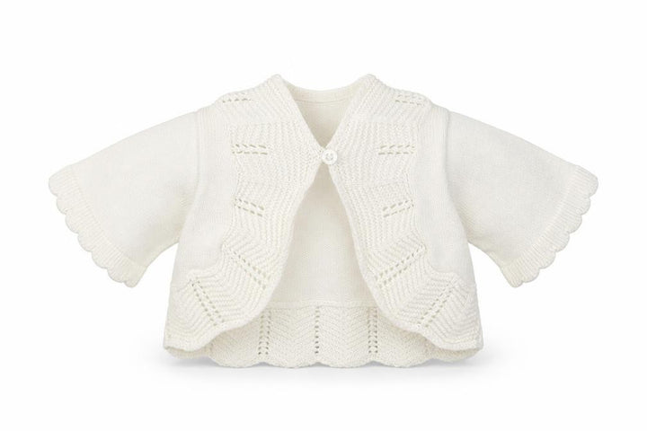 Gap Girls White Cardigan Jumper Size 6-9 Months