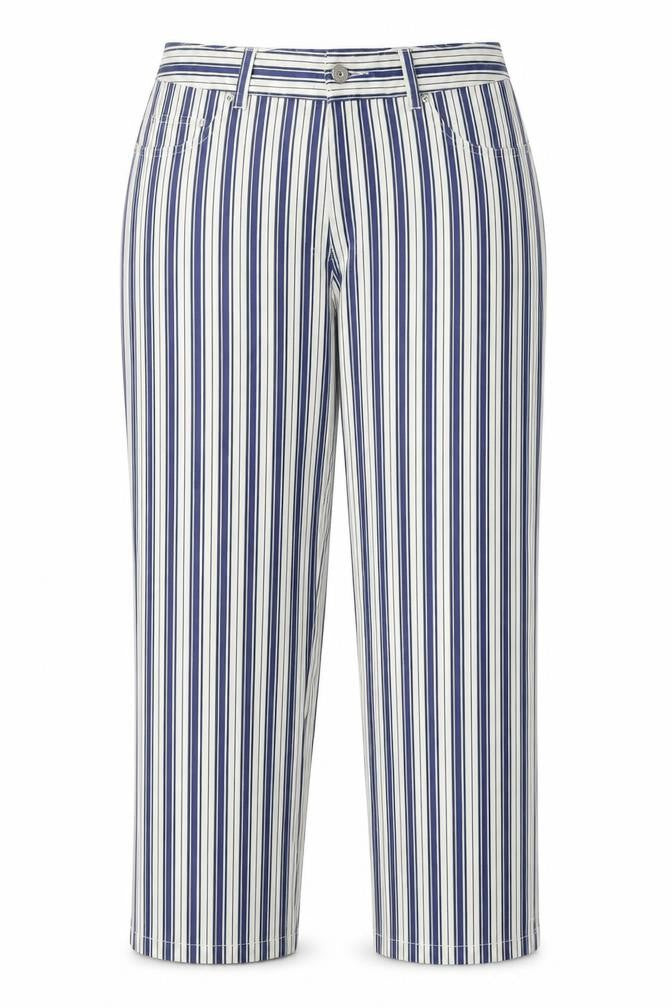 Cocoon Womens Beige Striped  Trousers  Size 16 L25 in
