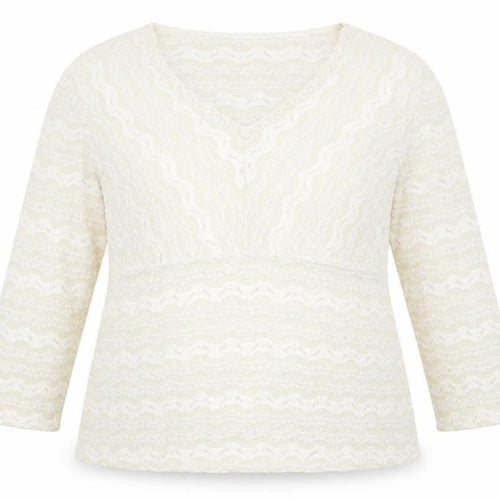 Notations Womens Ivory   Basic Blouse Size XL