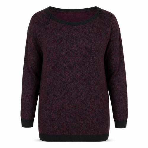 George Womens Purple Animal Print Knit Pullover Jumper Size 8