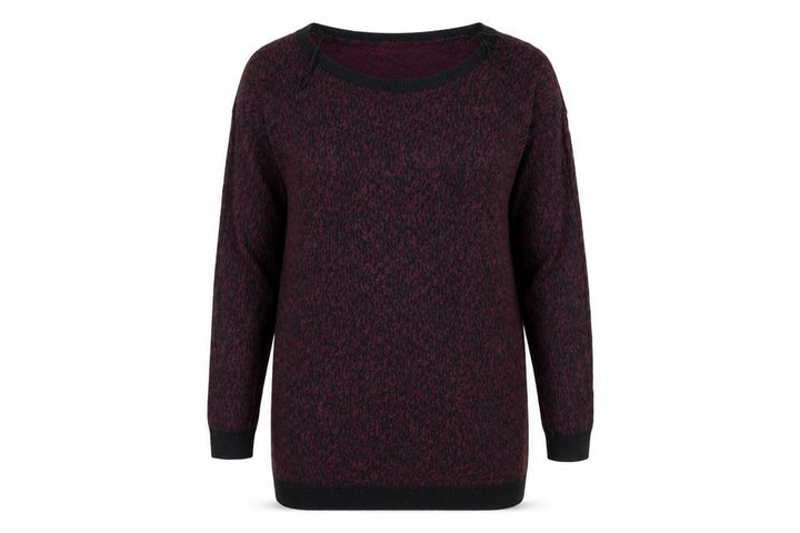 George Womens Purple Animal Print Knit Pullover Jumper Size 8
