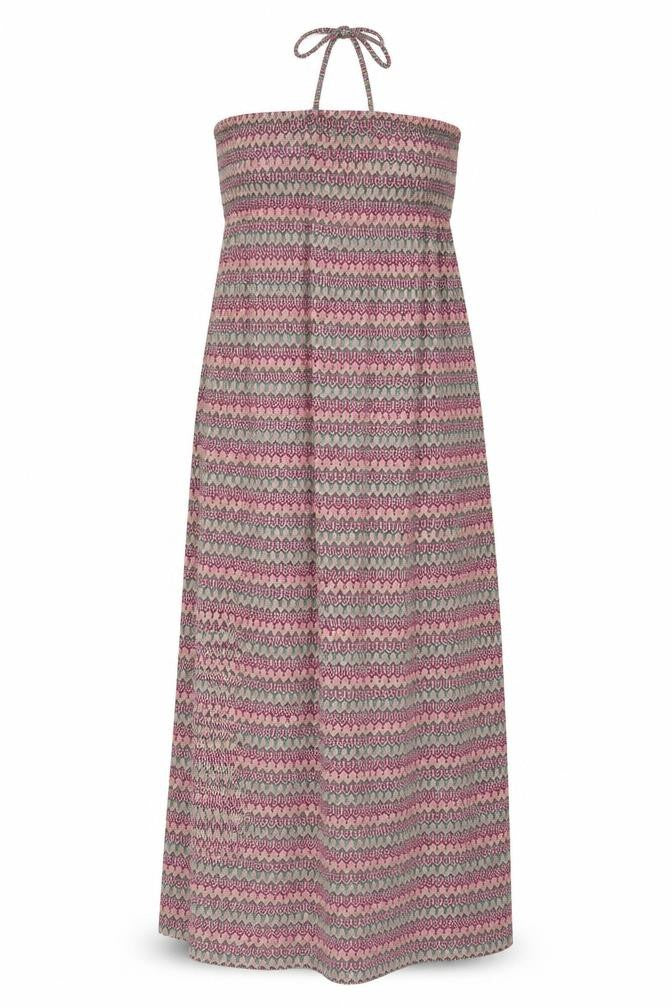 Preworn Womens Pink Geometric Jersey Maxi  Size M