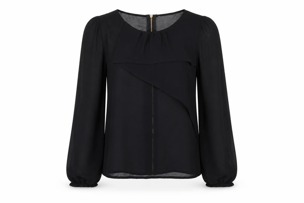 Miss Selfridge Womens Black   Tunic Blouse Size 10