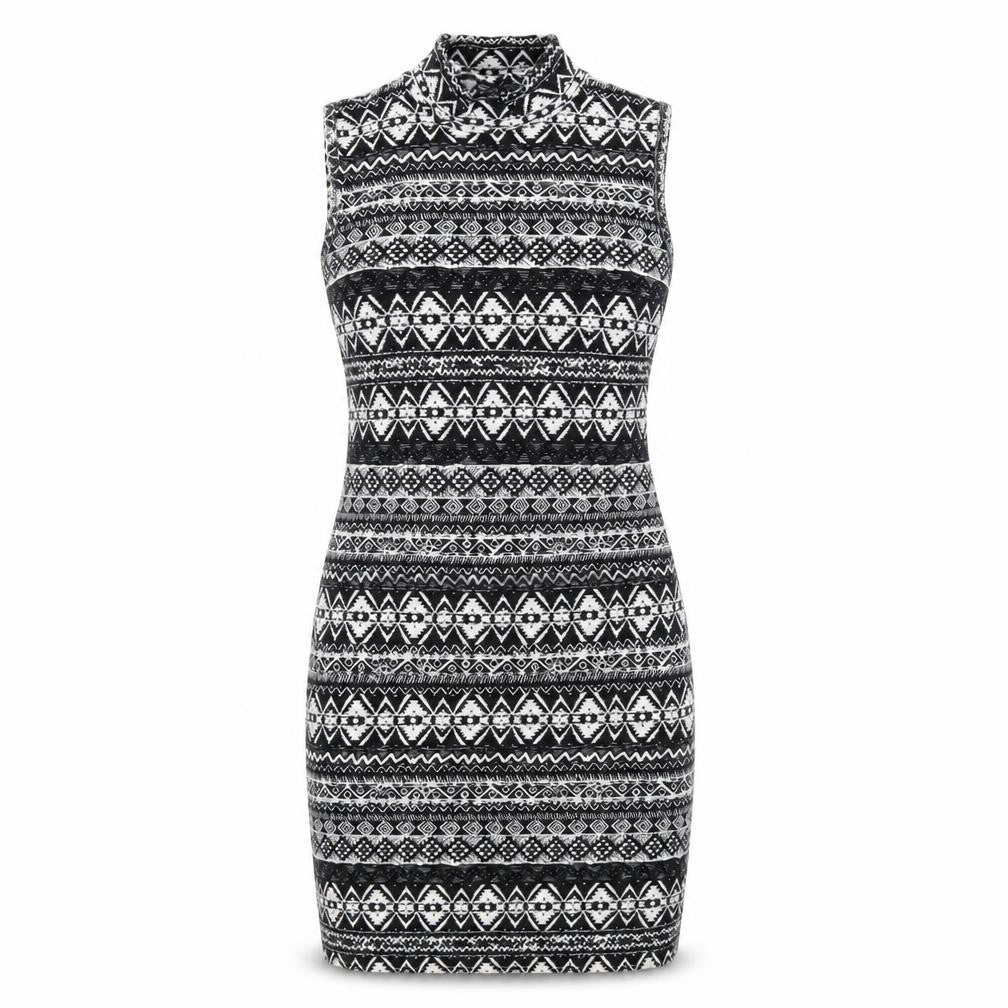 Front view of Atmosphere women’s black bodycon, size UK 8