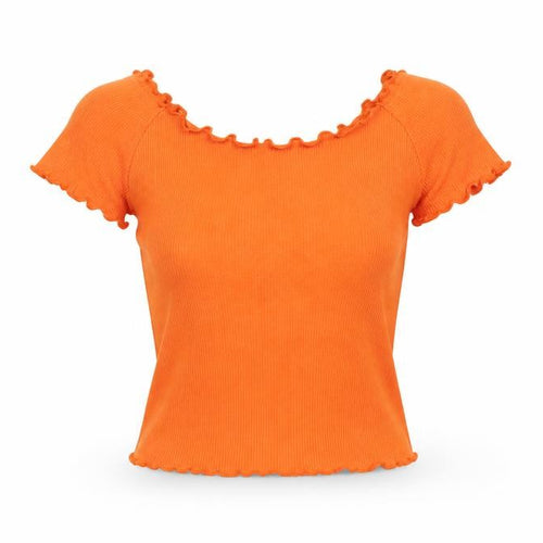 Topshop Womens Orange   Basic T-Shirt Size 8