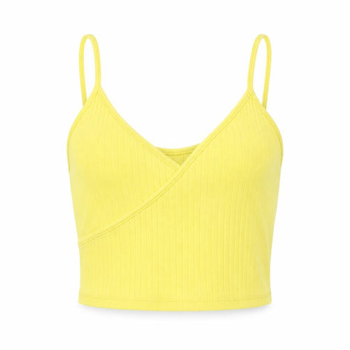 Topshop Womens Yellow   Basic Tank Size 8