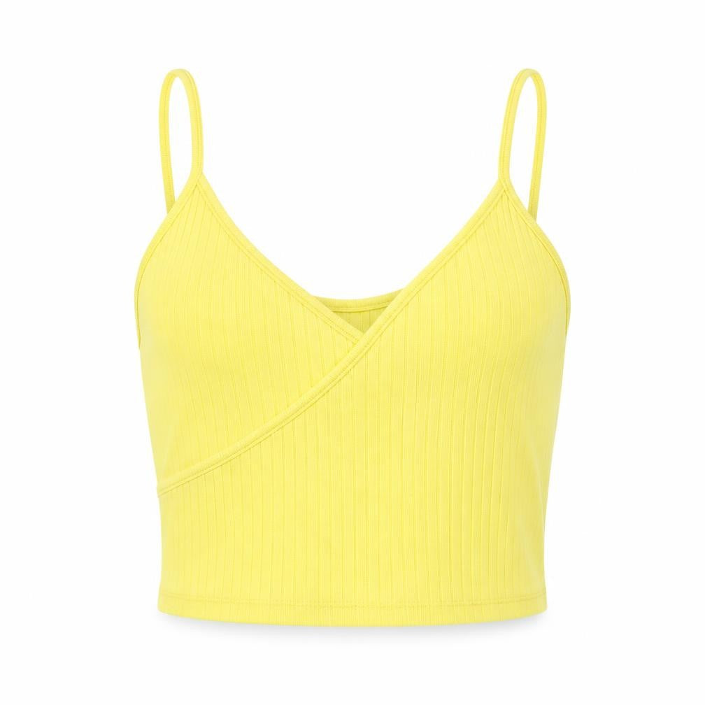 Topshop Womens Yellow   Basic Tank Size 8