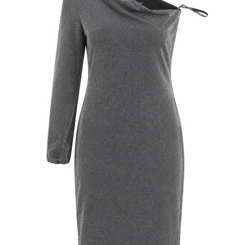 pre worn Womens Grey   Fit & Flare  Size 10