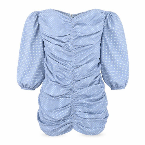 Misspap Womens Blue Polka Dot  A-Line  Size 12