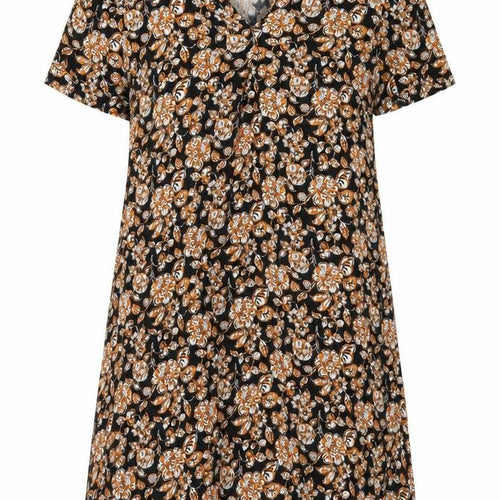 Papaya Womens Black Floral  A-Line  Size 10