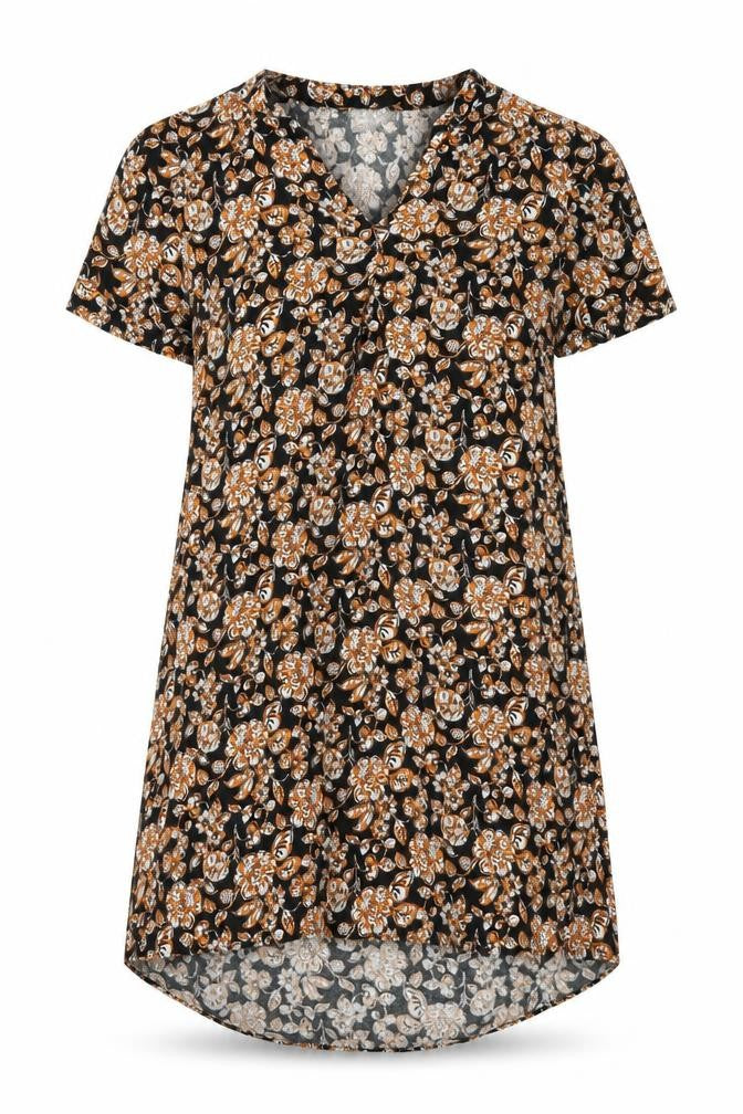 Papaya Womens Black Floral  A-Line  Size 10
