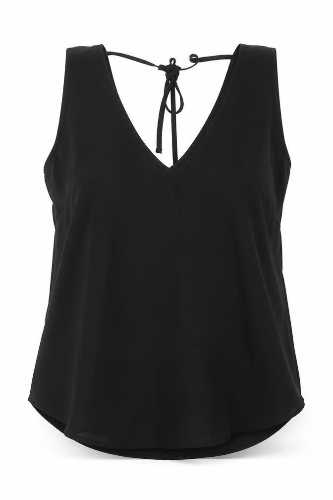 Preworn Womens Black   Basic Blouse Size 12