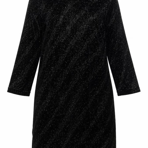 Dorothy Perkins Womens Black  Velour Shift  Size 10