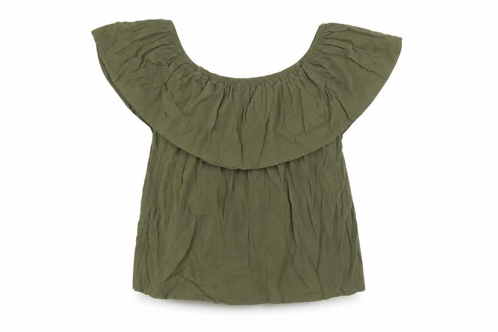 Miss Selfridge Womens Green   Basic Blouse Size 10