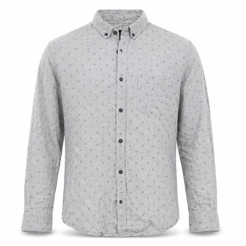 Burton Mens Grey Geometric   Button-Up Size S