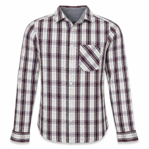 Preworn Mens White Check   Button-Up Size XS