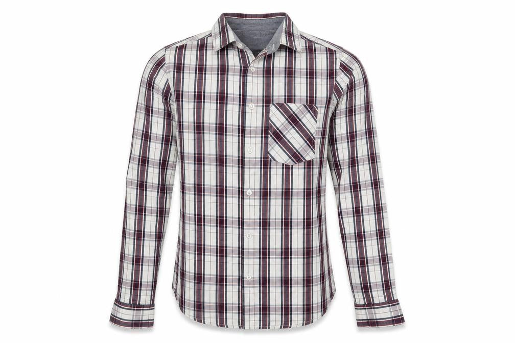 Preworn Mens White Check   Button-Up Size XS