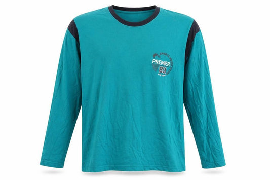 Front view of Maximum men’s green t-shirt, size M