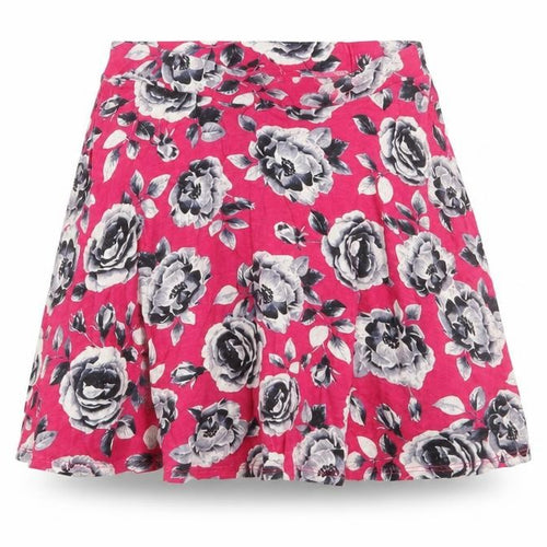 YD Girls Orange Floral  Skater Skirt Size 10-11 Years