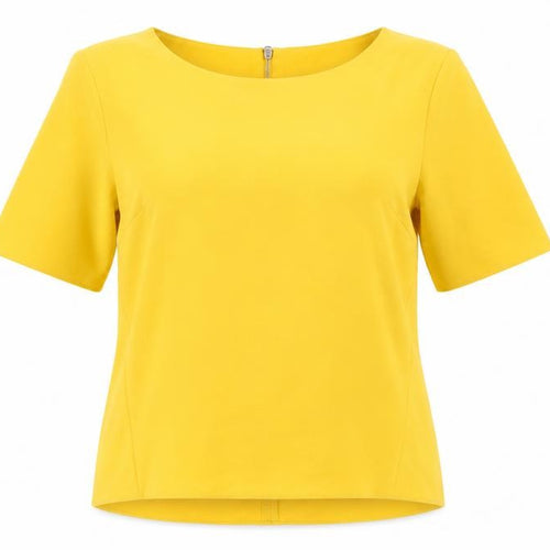 F&F Womens Yellow   Basic Blouse Size 6