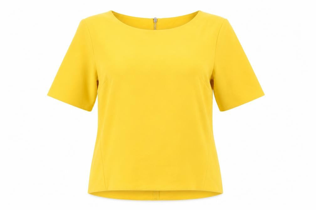 F&F Womens Yellow   Basic Blouse Size 6