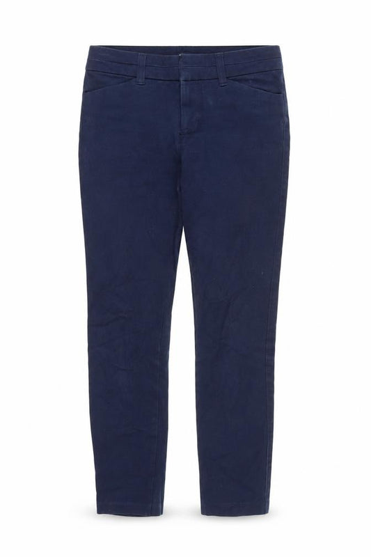 Front view of Gap women’s blue denim skinny jeans, size UK 4, 24-inch leg
