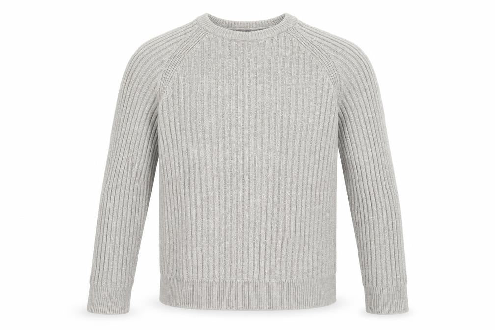 BOSTON CREW Mens Grey  Knit Pullover Jumper Size S