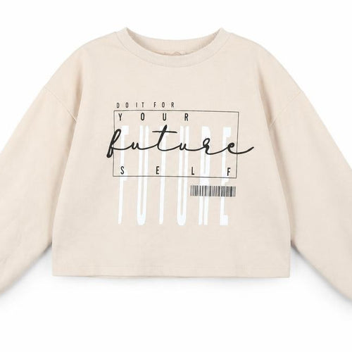 George Girls Beige  Jersey Pullover Sweatshirt Size 9-10 Years