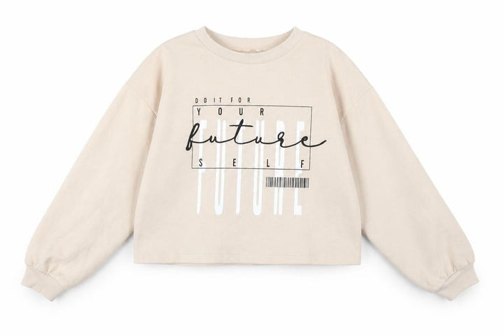George Girls Beige Jersey Pullover Sweatshirt Size 9-10 Years