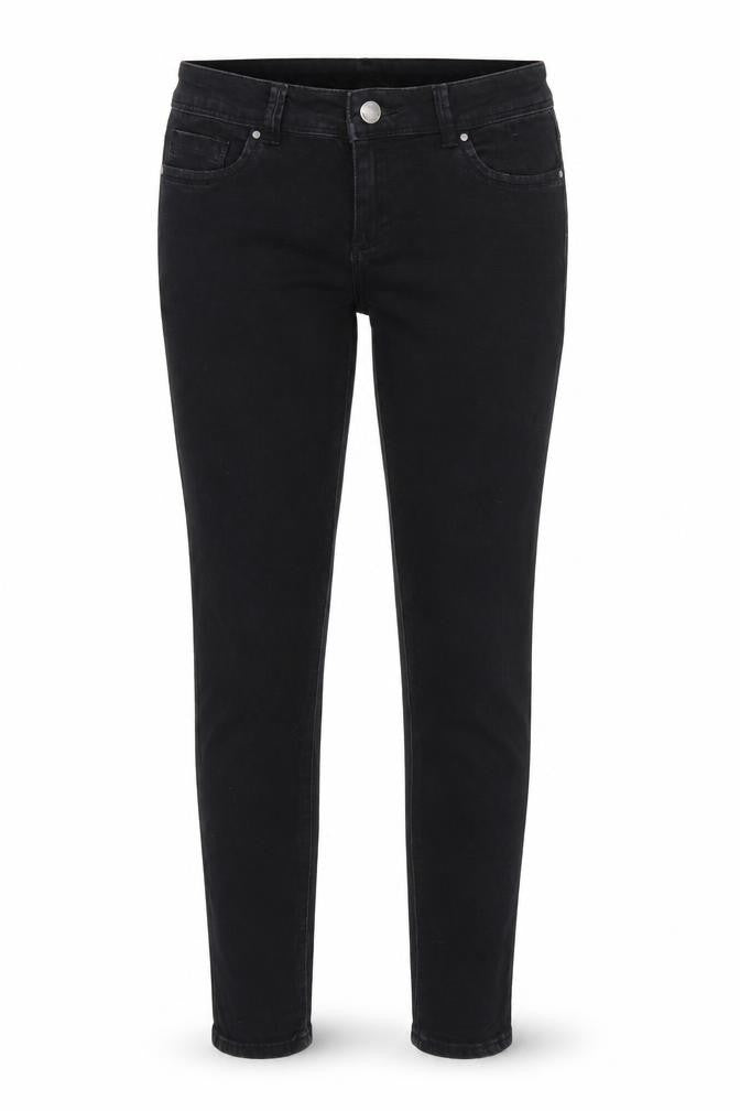 Denim co. Womens Black  Denim Straight Jeans Size 10 L30 in