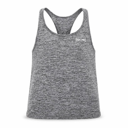 USA Pro Girls Grey   Camisole Tank Size 9-10 Years