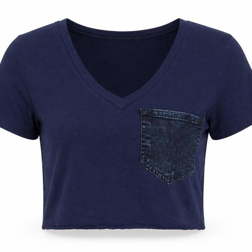 Gap Womens Blue   Cropped T-Shirt Size S