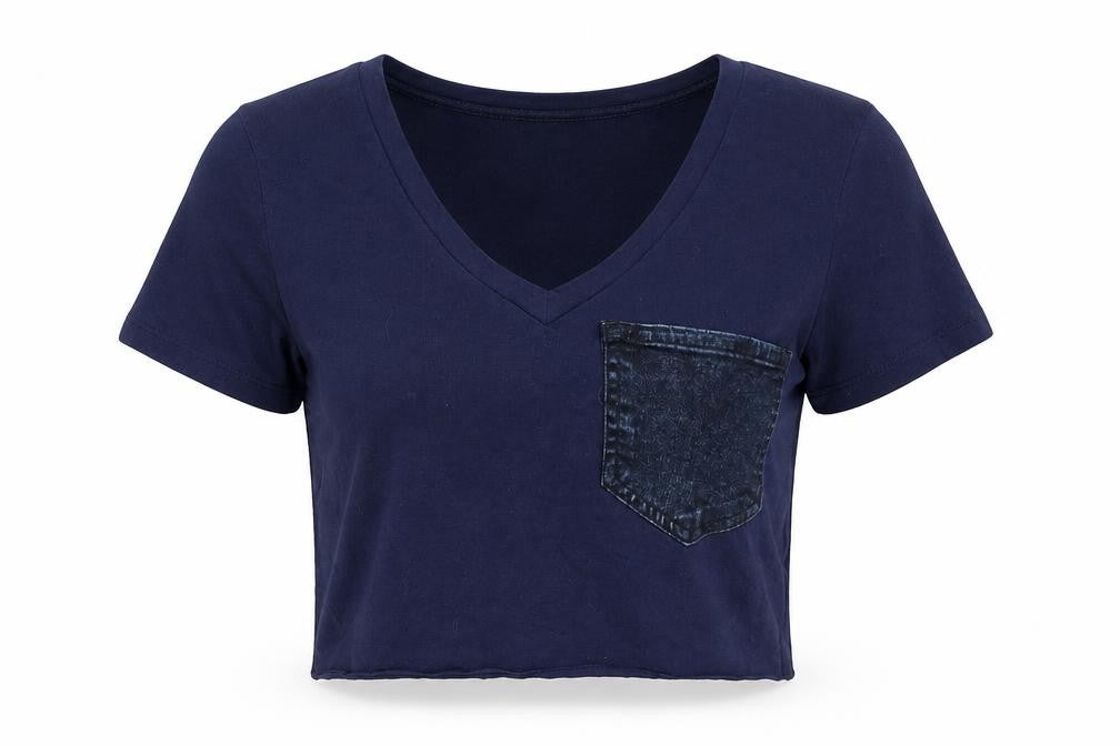 Gap Womens Blue   Cropped T-Shirt Size S
