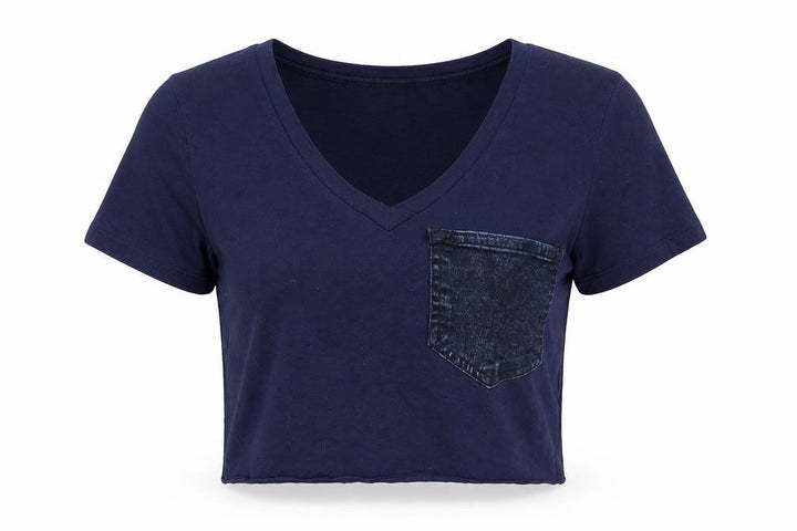 Gap Womens Blue   Cropped T-Shirt Size S