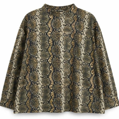 George Womens Yellow Animal Print  Pullover Sweatshirt Size 2XL