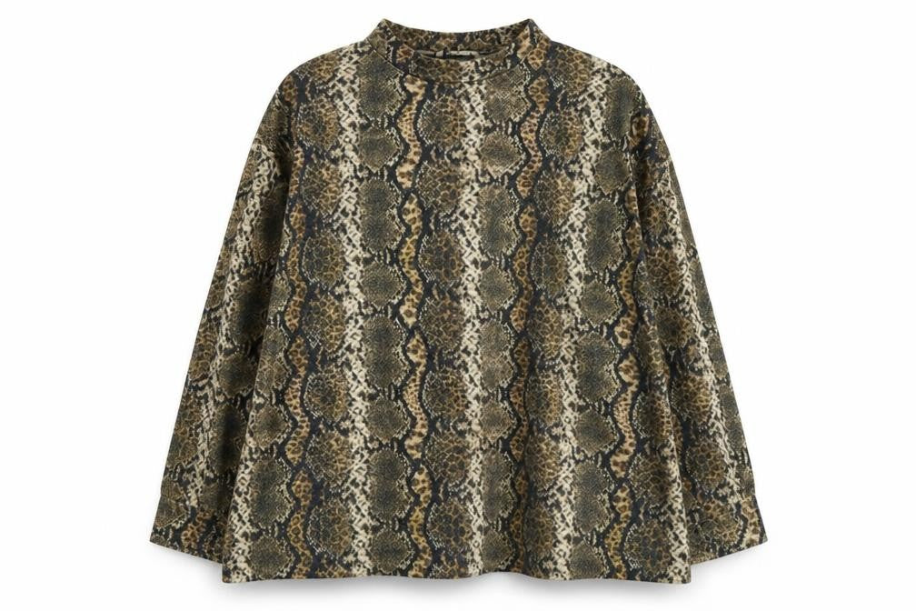 George Womens Yellow Animal Print  Pullover Sweatshirt Size 2XL