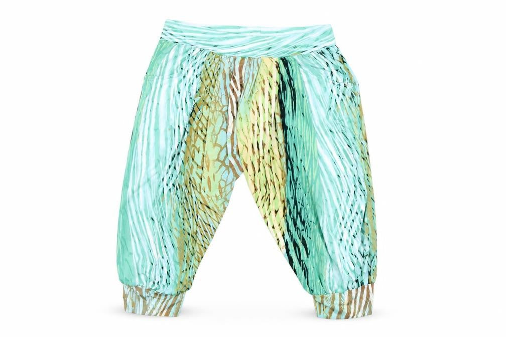 Twill Twenty Two Womens Blue Striped  Cropped Trousers Size L L20 in