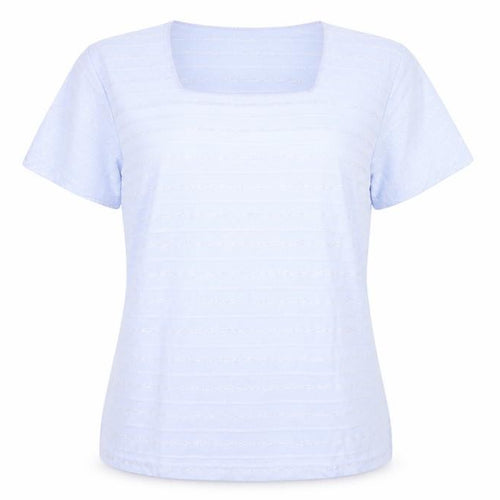 Icecube Womens Purple Striped  Basic T-Shirt Size L
