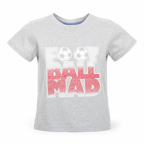 Preworn Boys Grey   Basic Button-Up Size 8 Years  - football mad