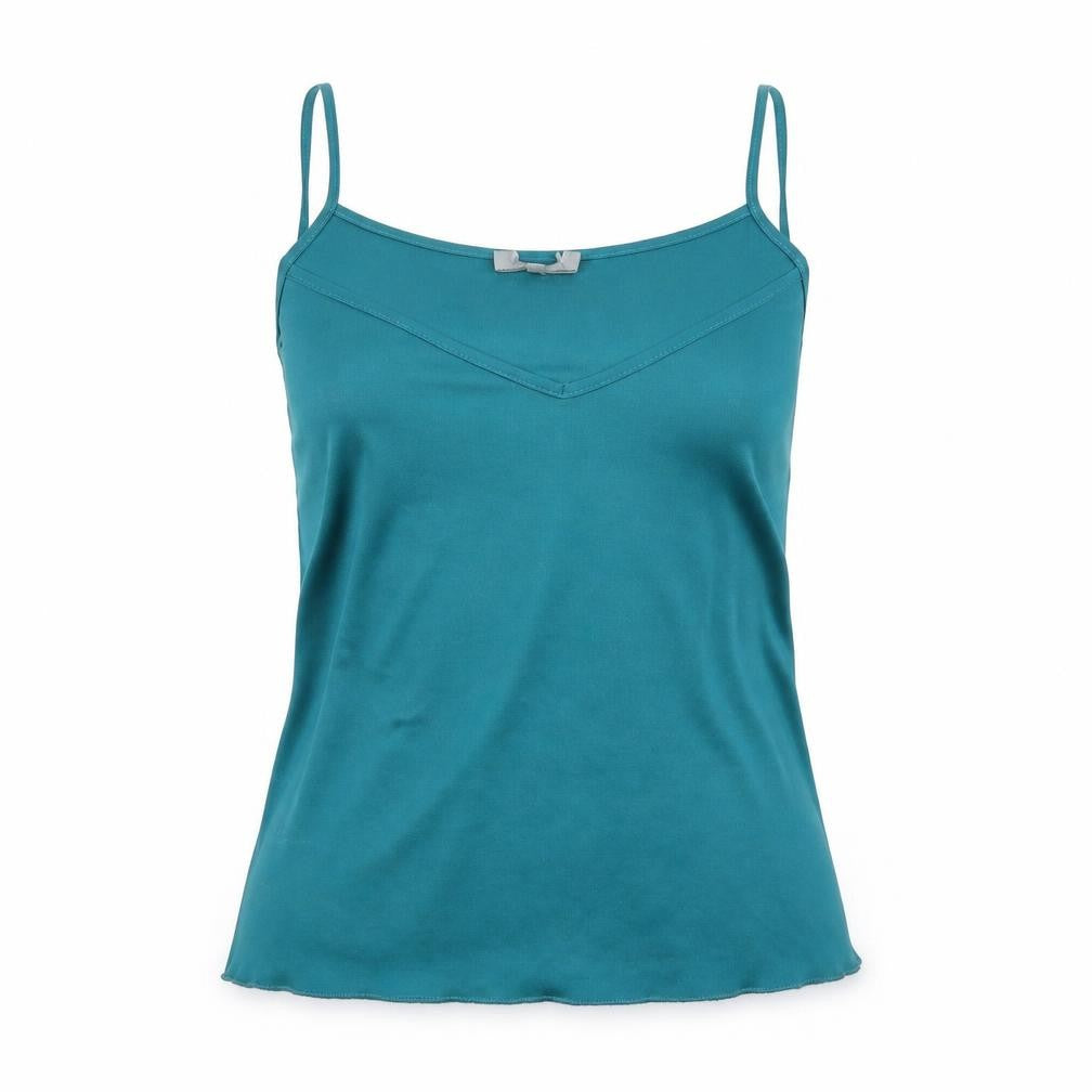 Preworn Womens Green   Basic T-Shirt Size 10