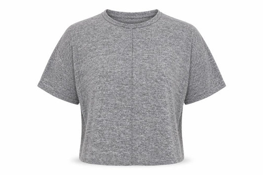 Front view of Primark women’s grey basic t-shirt, size M