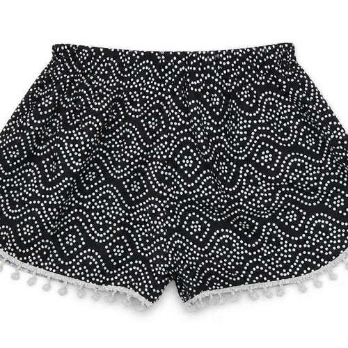 Preworn Womens Black Polka Dot  Sweat Shorts Size M