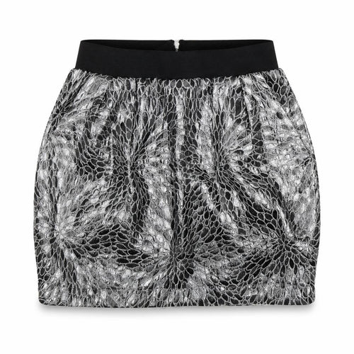 Rare Womens Black Floral  Mini Skirt Size 6