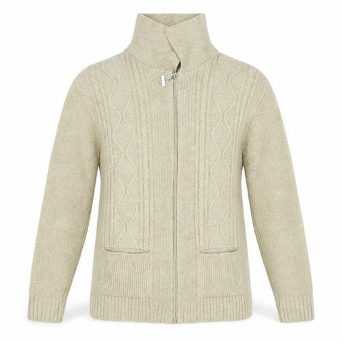 Glimpse Design Womens Beige   Cardigan Jumper Size S