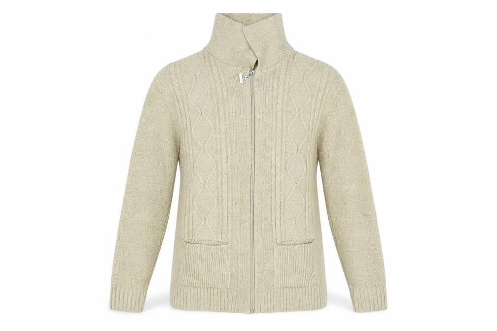 Glimpse Design Womens Beige   Cardigan Jumper Size S